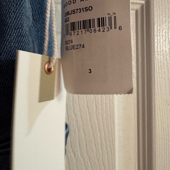 Good American Light Blue Denim Jumpsuit LARGE - Picture 5 of 6